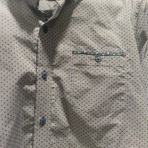 Robert Graham Blue with Navy Polka Dot Dress Shirt